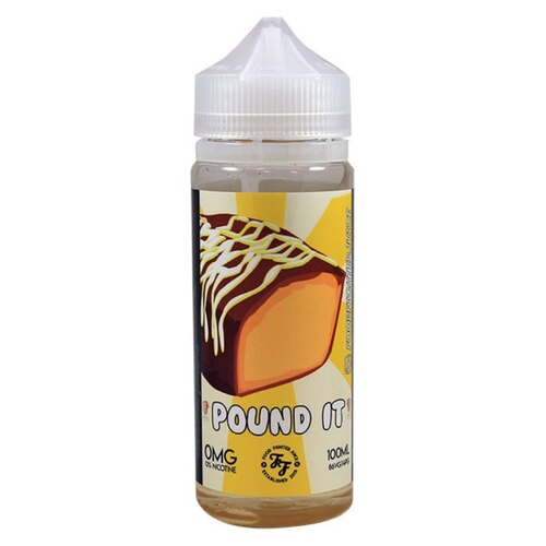 Pound It E liquid by Food Fighter Juice comes in a 120ml bottle with 100ml of vaping juice now available to buy online at Finest Vapes.