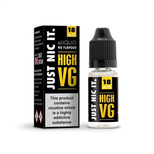 Just Nic It | High VG Nicotine Shot | 18mg | 10ml