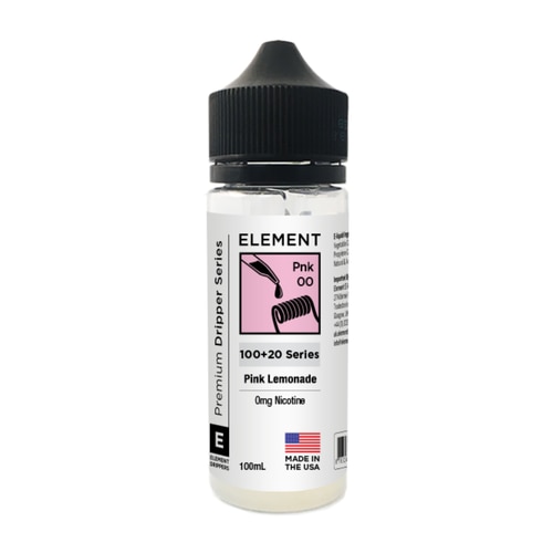 Element Pink Lemonade E Liquid 100ml is a Zingy lemonade blend vape juice which comes in a 120ml bottle with 100ml of e juice shortfill.