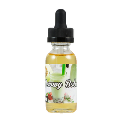 Charmingly irresistible at it's counterpart, blended by the same great minds who brought you the Winner of The Florals Category at Vape Summit 2015 ~ Dewwy Boba: The alluring Honeydew, Milk and Boba Tea infusion. 
