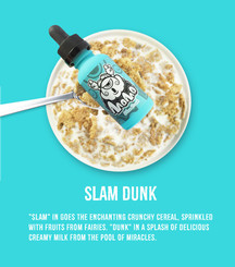 "Slam" In goes the enchanting crunchy cereal, sprinkled with fruits from fairies. "Dunk" in a splash of delicious creamy milk from the pool of miracles.
Ingredients include no sucralose so coils will last much longer!