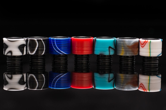 Bella Rainbow Drip Tips by Trinity Glass Tanks